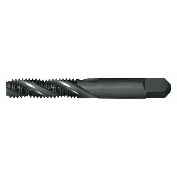 Spiral Flute Tap, #8-32, Bottoming, UNC, 3 Flutes, Steam Oxide