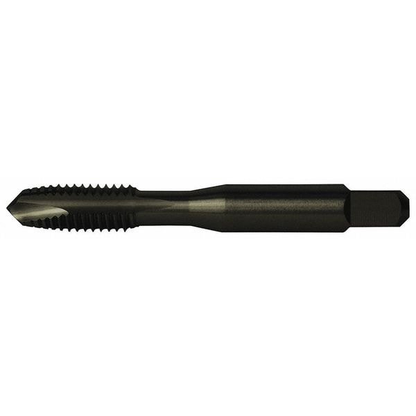 Spiral Point Tap, #4-40, Plug, UNC, 2 Flutes, Steam Oxide