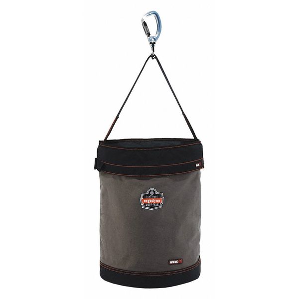 Bucket, Canvas, 1 Pockets, Gray, 20