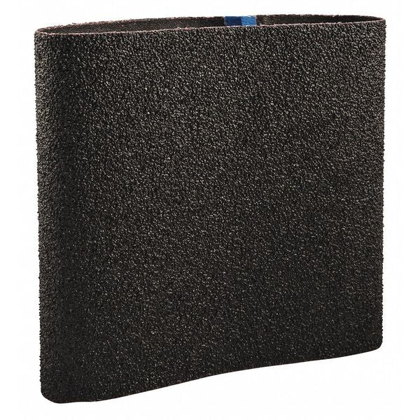 Sanding Belt, Coated, 8 in W, 19 in L, 24 Grit, Extra Coarse, Aluminum Oxide, R766, Black