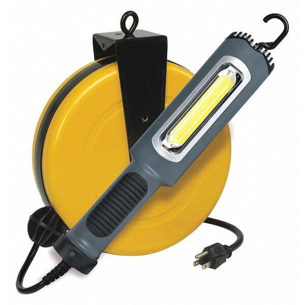 50 ft. 18/2 Extension Cord Reel with Hand Lamp No Receptacle Amps