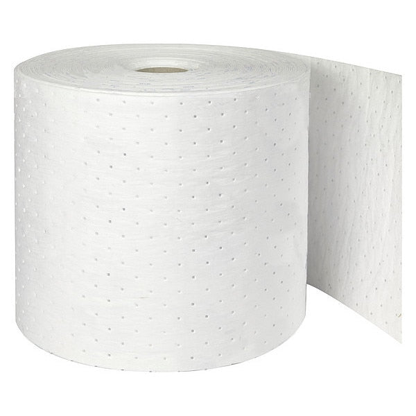 Sorbents, 24 gal/pk, Oil Absorbed, White, Polypropylene