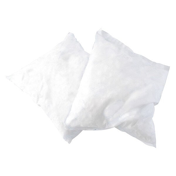 Sorbents, 28 gal. Oil Absorbed, White, Polypropylene, 16 PK