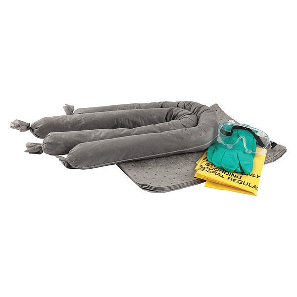 Spill Kit, Bag, Universal, 3 gal., 18