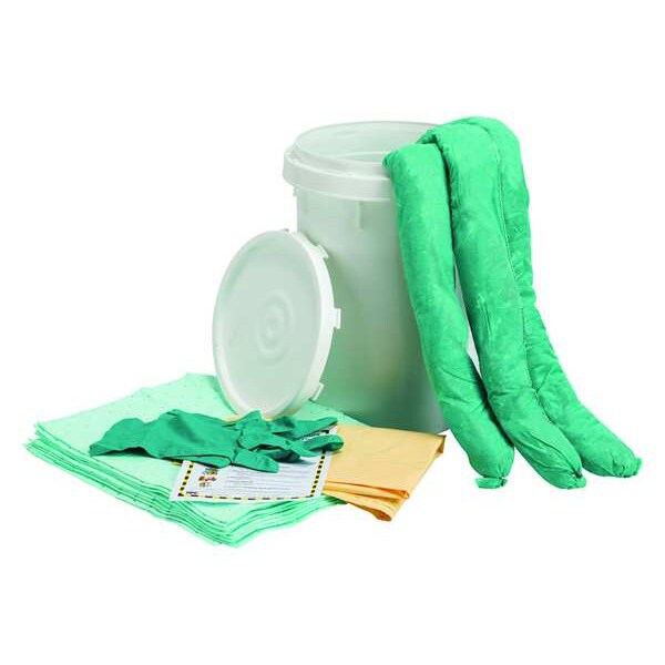 Spill Kit, Bucket, Chemical, Hazmat, 9.1gal.