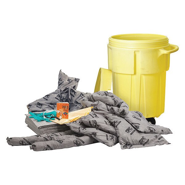 Spill Kit, Drum, Chemical/Hazmat, 38 gal.