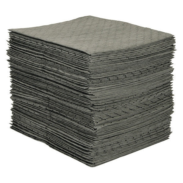 Sorbents, 13.5 gal. Universal Absorbed, Gray, Polypropylene, 50 PK