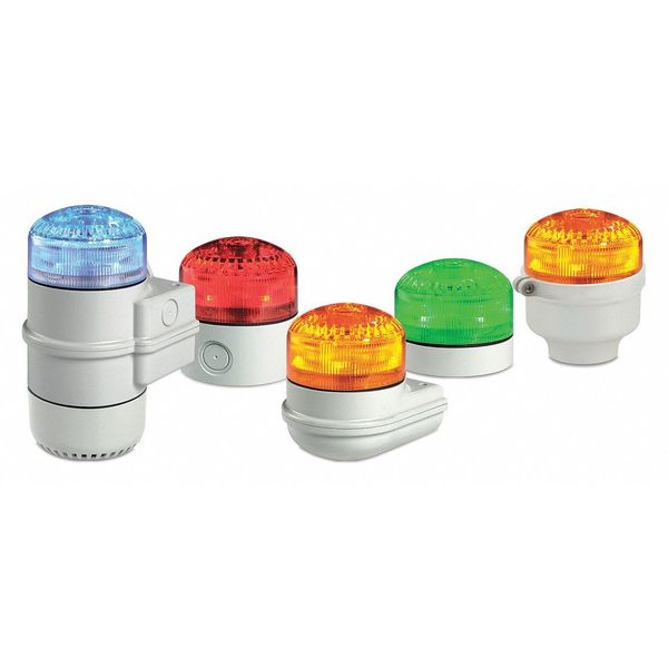 Beacon Warning Sounder Light, Red, LED