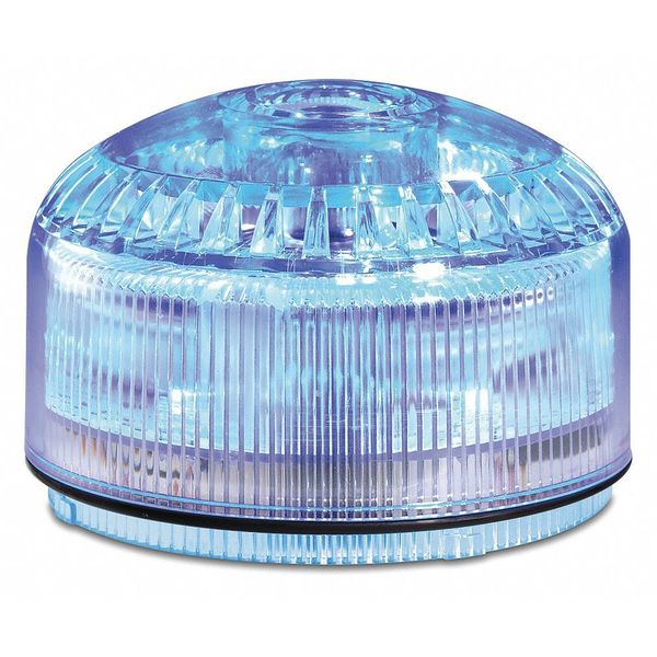 Beacon Warning Sounder Light, Blue, LED