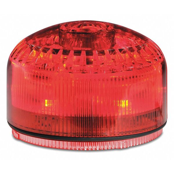 Beacon Warning Sounder Light, Red, LED