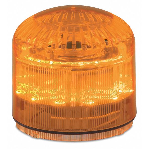 Beacon Warning Sounder Light, Amber, LED