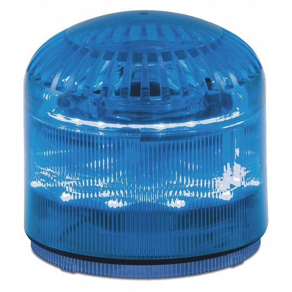 Beacon Warning Sounder Light, Blue, LED