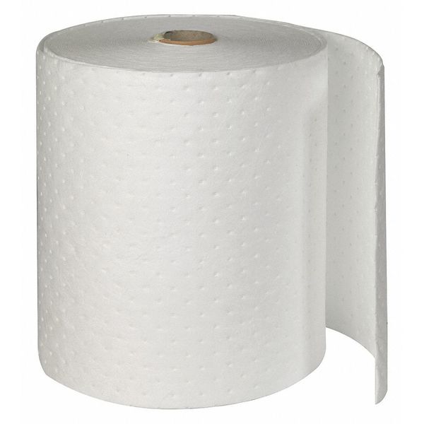 Sorbents, 70 gal/pk, Oil Absorbed, White, Polypropylene