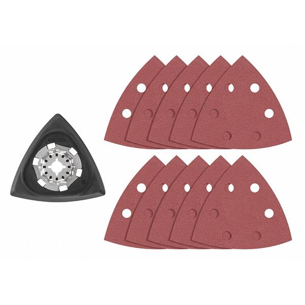 Emery Cloth Sanding Pad, Overall 1-1/4