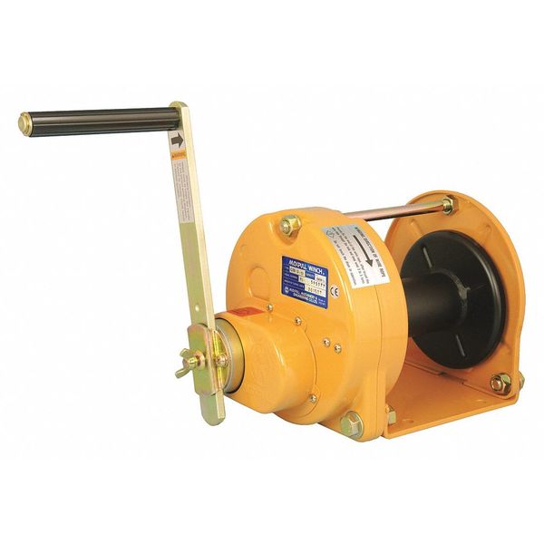 Hand Winch, 660 lb. 1st Layer Ld Cap.