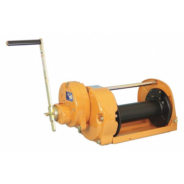 Hand Winch, 6600 lb. 1st Layer Ld Cap.
