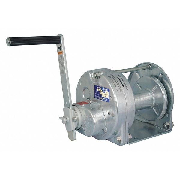 Hand Winch, 660 lb. 1st Layer Ld Cap.