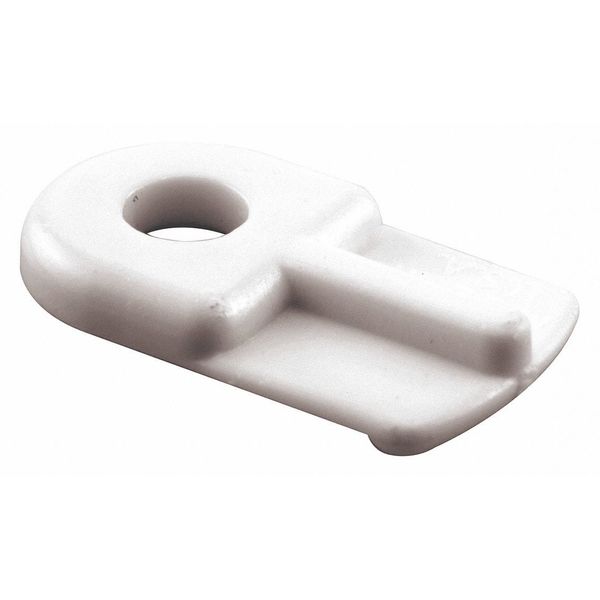 Clips, White, Plastic, PK4