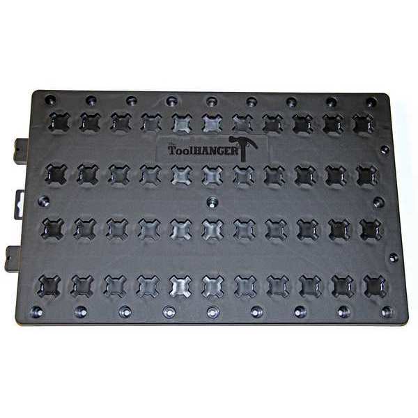 Tool Hanger Board, Black, 50 lb. Capacity