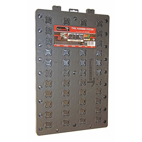 Tool Hanger Board, Black, 50 lb. Capacity
