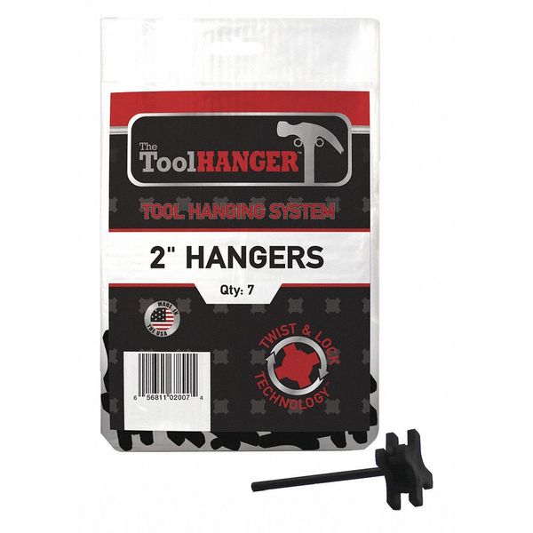 Tool Hanger, Black, 1 lb. Capacity, PK7