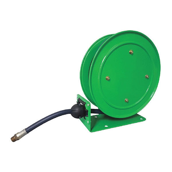 Spring Return Hose Reel, 1/4 in Hose Dia., 25 ft Length, 300 psi