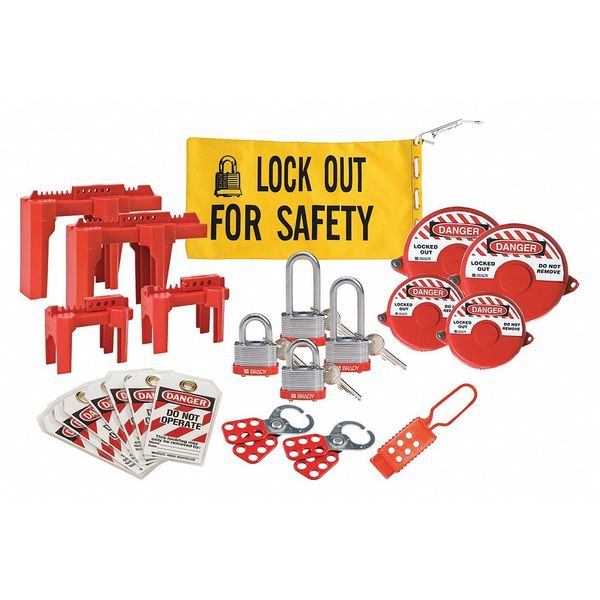Portable Lockout Kit, Blue, 10-1/4