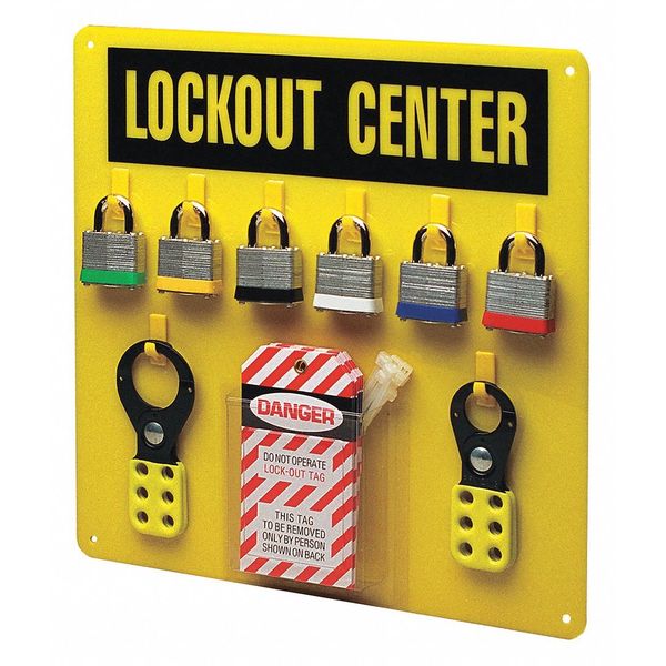 Lockout Station, Black/Yellow, 14