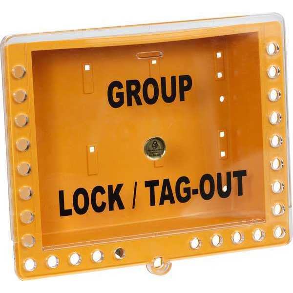 Group Lockout Box, Yellow, 11