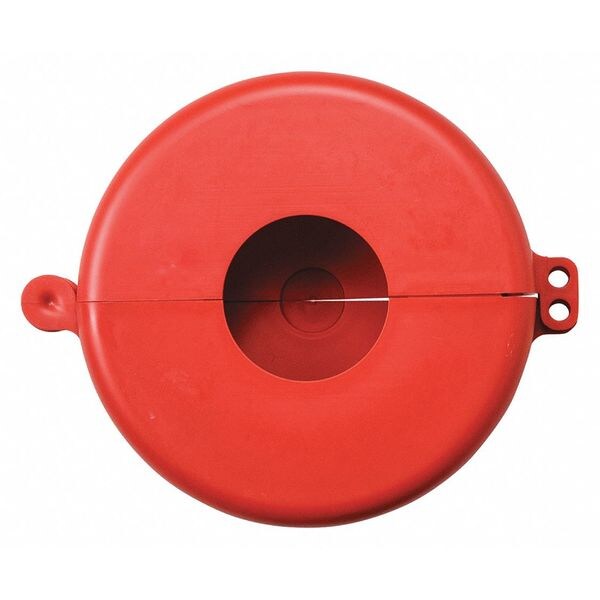 Gate Valve Lockout, Red, Polypropylene