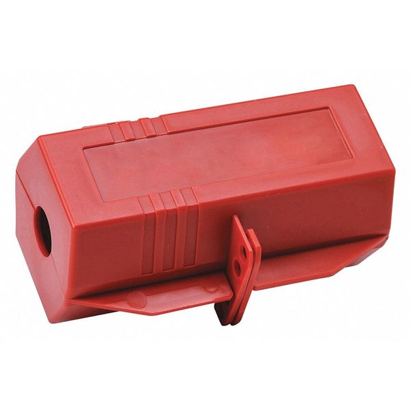 Plug Lockout, Red, 3-13/32
