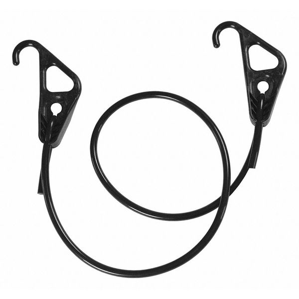 Bungee Cord, Hook End, 10 ft. L, 1/4
