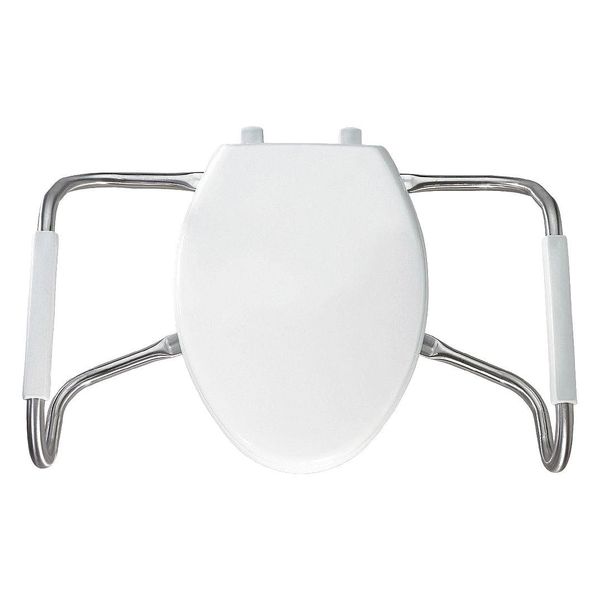 Toilet Seat, With Cover, Plastic, Elongated, White
