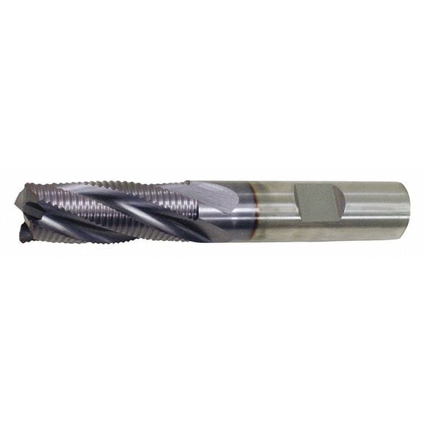 6-Flute Cobalt 8% Fine Square Single Roughing End Mill ClevelandRG6-TC TiCN 1-1/4x1-1/4x4x6-1/2