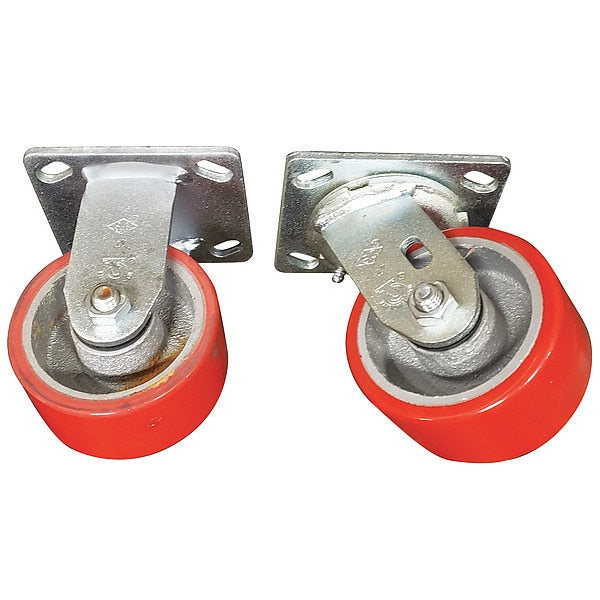 Plate Caster, 2800 lb. Ld Rating, PK4