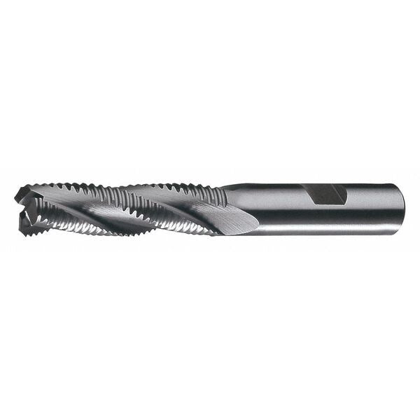 4-Flute Cobalt 8% Coarse Square Single Roughing End Mill Cleveland RG8 Bright 1/2