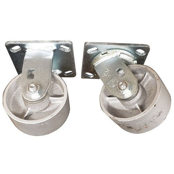 Plate Caster, 2800 lb. Ld Rating, PK4