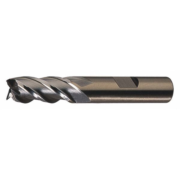 4-Flute PM+â¢ HSS-E Square CC Single Finishing End Mill Cleveland PM-4 Bright 5/8x5/8x2-1/2x4-5/8