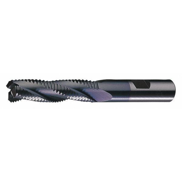 5-Flute Cobalt 8% Coarse Square Single Roughing End Mill Cleveland RG8-TA TiAlN 1