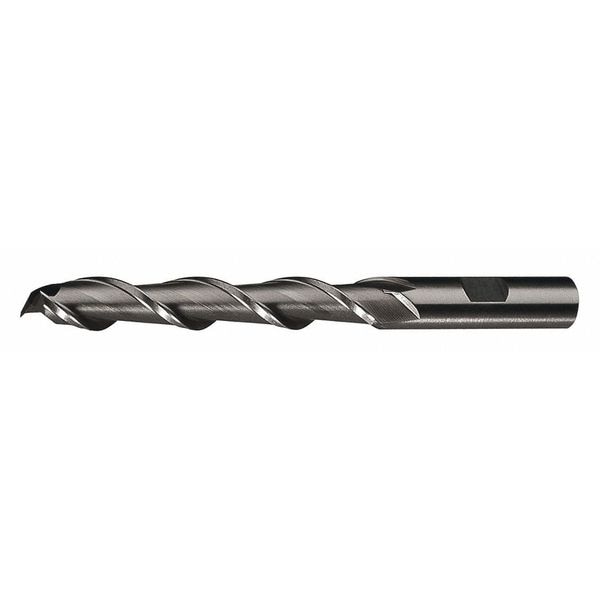 2-Flute HSS High Helix Sqaure Single End MIll Cleveland HGA-2 Bright 7/8x7/8x1-7/8x4-1/8