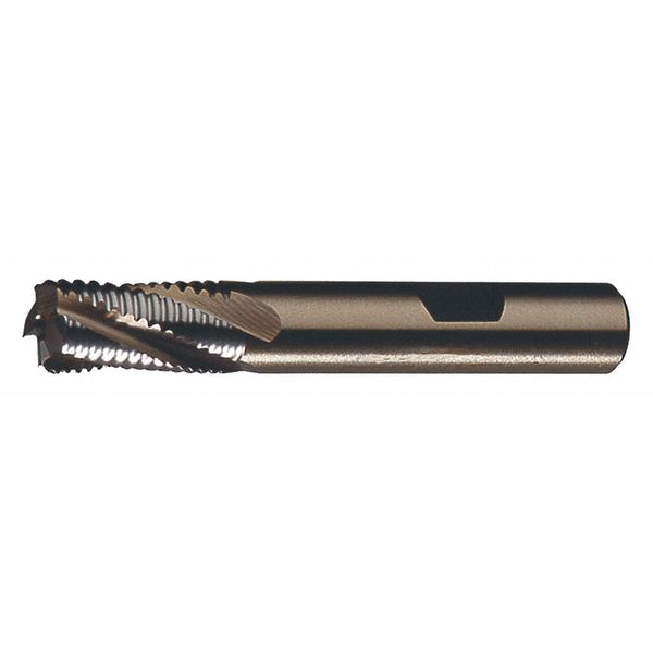 4-Flute PM+â¢ HSS-E Square CC Single Course Roughing End Mill CTD PMRC Bright 1/2x1/2x1-1/4x3-1/4