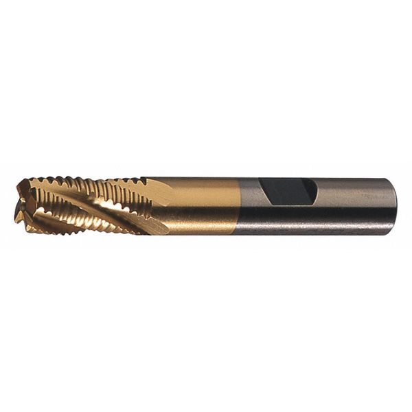 5-Flute PM+â¢ HSS-E Square CC Single Course Roughing End Mill CTD PMRC-TN TiN 1x1x2x4-1/2