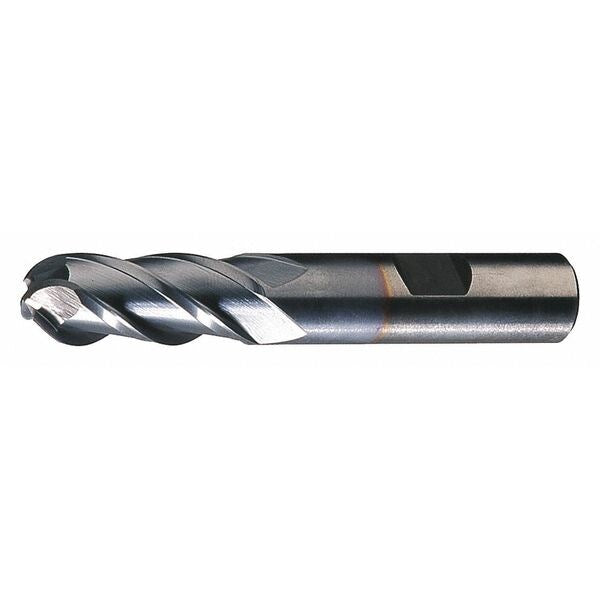 4-Flute PM+â¢ HSS-E Ball Nose Single Finishing End Mill Cleveland PM-4B-TC TiCN 3/16x3/8x1/2x2-3/8