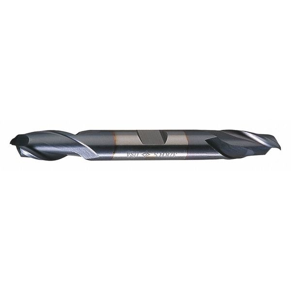 2-Flute HSS Square Double End Mill Cleveland HD-2-TC TiCN 11/64x3/8x7/16x3-1/4