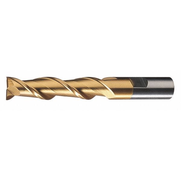 2-Flute HSS Square Single End Mill Cleveland HG-2-TN TiN 1-1/4