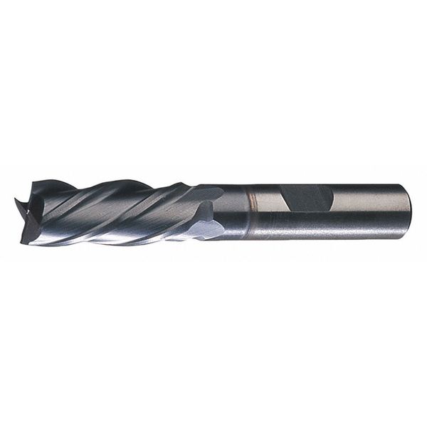 4-Flute HSS Left-Hand Helix & Cut CC Square Single End Mill CTD HG-4LL-TC TiCN 3/4x3/4x1-5/8x3-7/8