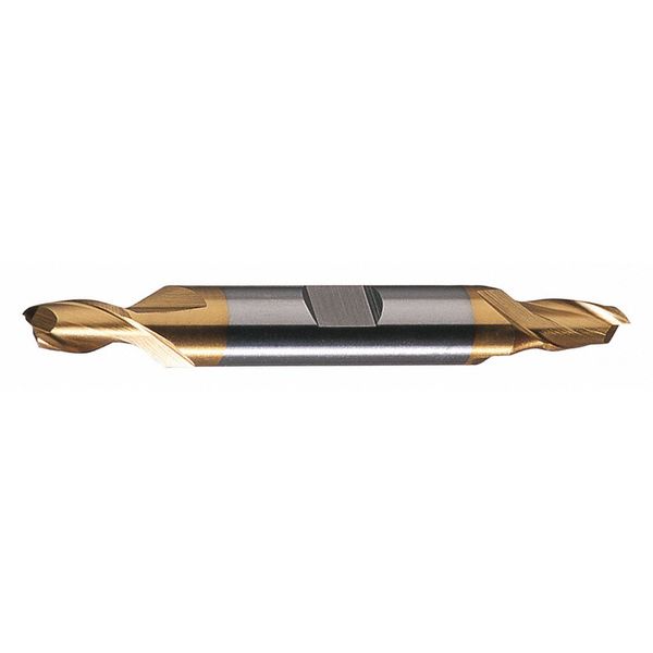 2-Flute HSS Square Double End Mill Cleveland HD-2-TN TiN 13/16x7/8x1-9/16x6-1/8