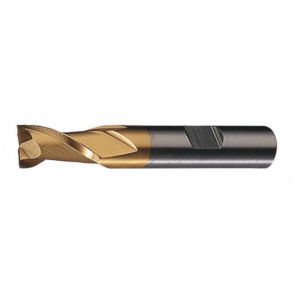 2-Flute HSS Keyway Tolerance Square Single End Mill Cleveland HG-2K-TN TiN 3/4x3/4x1-5/16x3-7/8