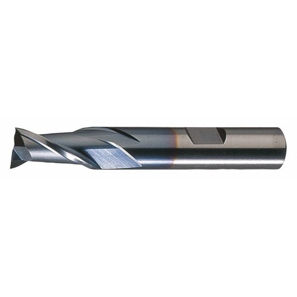 2-Flute HSS Square Single End Mill Cleveland HG-2-TC TiCN 1