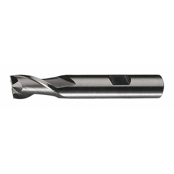 2-Flute HSS Keyway Tolerance Square Single End Mill Cleveland HG-2K Bright 5/8x5/8x1-5/16x3-3/4